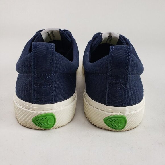 Cariuma Oca Low Canvas Sneaker Womens 9 Blue Lace Up Low Top Casual Shoe - Picture 8 of 11